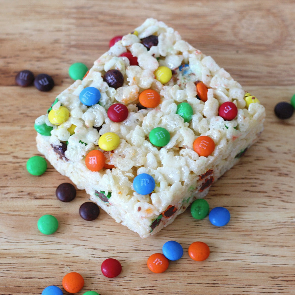 M&M Rice Crispy Treats