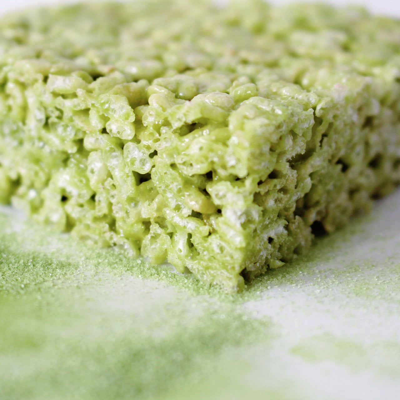 Matcha Rice Crispy Treats